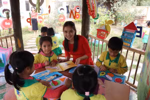 Trường Mầm non xã Trác Văn quyết tâm trở thành ngôi nhà thứ hai của trẻ.