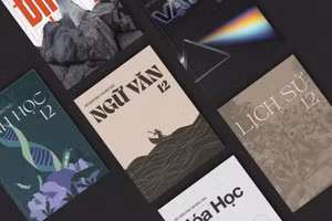 Bộ sách giáo khoa lớp 12 do Trần Lâm Nam Bảo thiết kế.