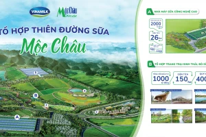 Mộc Châu Milk và Vinamilk khởi công dự án “Tổ hợp thiên đường sữa Mộc Châu”