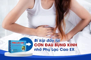 Bí kíp đẩy lùi cơn đau bụng kinh nhờ Phụ Lạc Cao EX