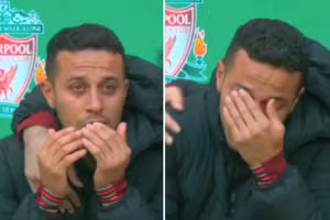 Thiago bật khóc nức nở vì lỡ trận chung kết Cúp Liên đoàn Anh.