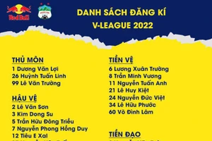 Danh sách đăng ký 31 cầu thủ dự V-League 2021 của Hoàng Anh Gia Lai.