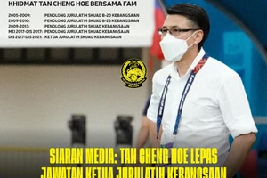 Tan Cheng Hoe chính thức chia tay tuyển Malaysia sau thất bại tại AFF Cup 2020.