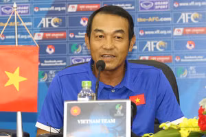 Huấn luyện viên Đinh Thế Nam đã có được trận thắng đầu tiên tại giải U23 Đông Nam Á 2022.