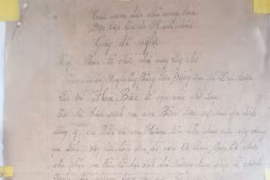 "Giấy đề nghị Cơ quan cho con trai về quê... cưới vợ" từ 51 năm trước.