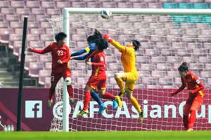 Thủ môn Kim Thanh cứu thua nhiều nhất tại giải bóng đá nữ châu Á 2022.