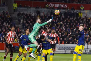 David De Gea thi đấu xuất sắc trong chiến thắng trước Brentford.