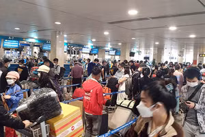 Giá vé máy bay tăng khiến nhiều người bị đội chi phí về quê đón Tết. 