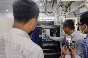 Khuôn phun ép nhựa với kênh giải nhiệt 3D được ứng dụng vào thử nghiệm thực tế tại Trường Đại học Sư phạm Kỹ thuật TPHCM.