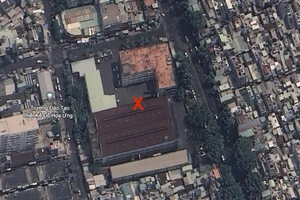 Toàn cảnh khu đất 419 Lê Hồng Phong. Ảnh: Google Earth