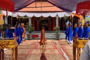 Lễ khánh thành nhà thờ họ Nguyễn Danh ở làng Viên Nội (Ứng Hoà - Hà Nội) ngày 25/3/2023.