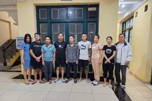 Một trong nhóm đối tượng có liên quan đến tín dụng đen bị bắt giữ tháng 10/2023.