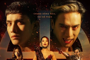 Hình ảnh trên poster phim 'Người mặt trời'.