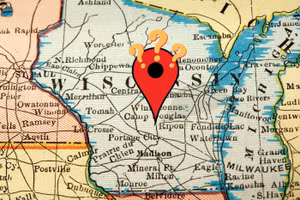 Thị trấn Doveland mà nhiều người xác nhận là thực tế nhưng không có tọa độ trên bản đồ bang Wisconsin.