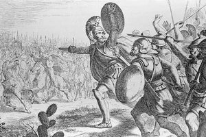 Vua Leonidas I của Thành bang Sparta đích thân chỉ huy trận chiến cảm tử. Ảnh: Historyextra.com