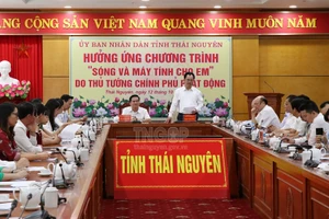 Ông Trịnh Việt Hùng, Chủ tịch UBND tỉnh phát biểu tại Chương trình (Ảnh: Thainguyen.gov.vn)