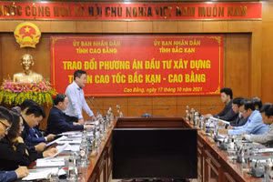 Buổi làm việc giữa Lãnh đạo UBND tỉnh Cao Bằng và Bắc Kạn (Caobang.vn)