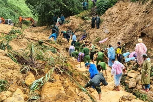 Sạt lở đất ở Quảng Nam.