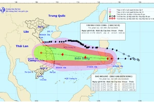 Bão số 9 - Molave tăng cấp và đang tiến vào biển Đông