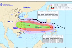 Bão số 9 - Molave tăng cấp và đang tiến vào biển Đông