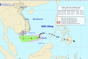 Bão số 14 suy yếu thành áp thấp nhiệt đới, gây mưa lớn ở Nam Bộ