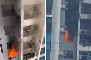 cháy chung cư Goldmark City