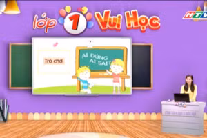 Giáo viên dạy học trên sóng Truyền hình TPHCM hôm nay