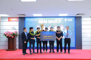 Đội đạt giải Nhất cuộc thi AIoT InnoWorks 2022