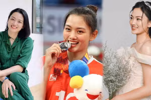 Ngẩn ngơ trước vẻ đẹp của hoa khôi bóng chuyền Thu Hoài