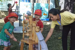 Trẻ mầm non tại TP.HCM trong giờ chơi. Ảnh minh họa 