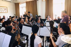 Một buổi học của SV Nhạc viện TPHCM. Ảnh: IT