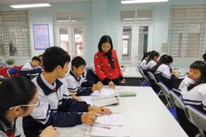 Cô Tô Thị Thùy Dung, giáo viên Trường THCS Đức Thắng.