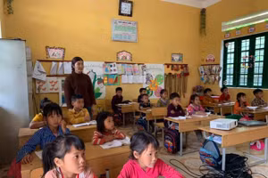 Trường PTDTBT Tiểu học Thải Giàng Phố, Bắc Hà – Lào Cai. Ảnh: Đức Trí