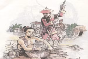 Giáo xuyên vào đùi, Phạm Ngũ Lão vẫn nghĩ đến vận mệnh của đất nước trước họa xâm lăng.	Ảnh minh họa: IT