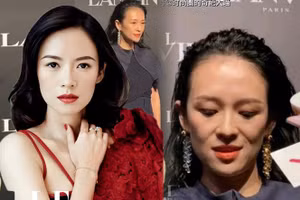 Ngỡ ngàng nhan sắc già nua của Chương Tử Di sau sinh con