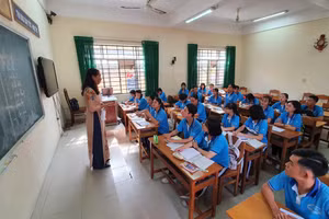 HS Cần Thơ trong giờ giáo dục trải nghiệm, hướng nghiệp.