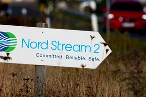 Biển hiệu Dự án Nord Stream 2.