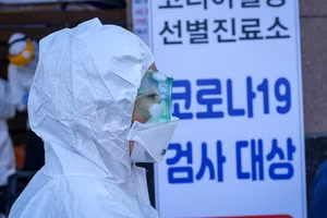 Nhân viên y tế Hàn Quốc.