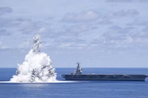 Hình ảnh thử tàu USS Gerald R.Ford.