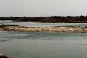 Một số thi thể không được thiêu mà chôn trong cát.