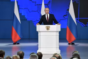 Tổng thống Nga Putin đọc thông điệp liên bang.
