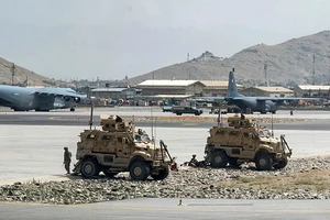 Lực lượng Mỹ tại sân bay ở Kabul, Afghanistan.