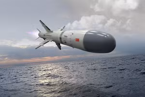 Một tên lửa chống hạm của Thổ Nhĩ Kỳ.