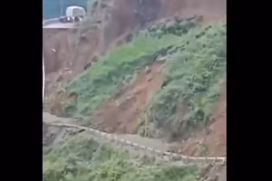 Hình ảnh lở đất ở Ấn Độ.