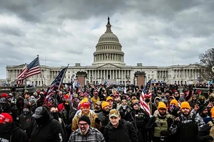 Biểu tình tại Tòa Capitol hôm 6/1.