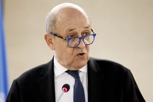 Bộ trưởng Ngoại giao Pháp Jean-Yves Le Drian.