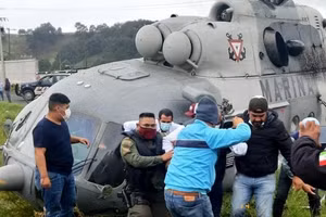 Máy bay trực thăng gặp sự cố ở Mexico.