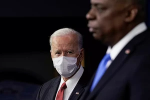 TT Mỹ Joe Biden và Bộ trưởng Quốc phòng Austin.