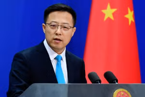 Phát ngôn viên Bộ Ngoại giao Trung Quốc Triệu Lập Kiên.