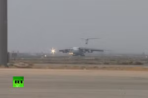 Máy bay Nga chở vắc xin tới Syria.